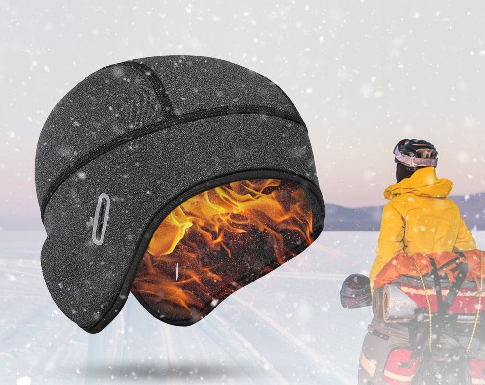 Men's Elastic Fabric Winter Cap for Helmet Use