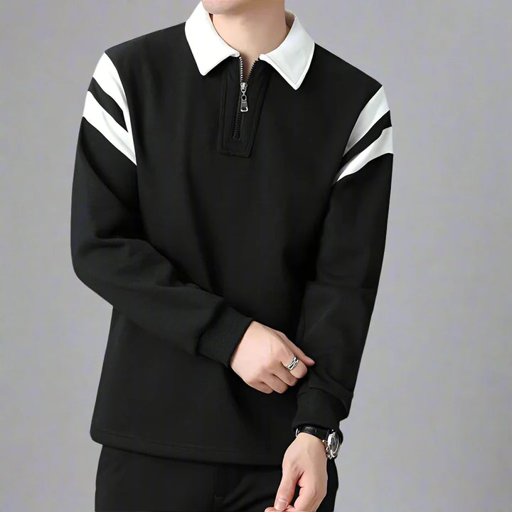 Men's Classic Long-Sleeve Polo Shirt