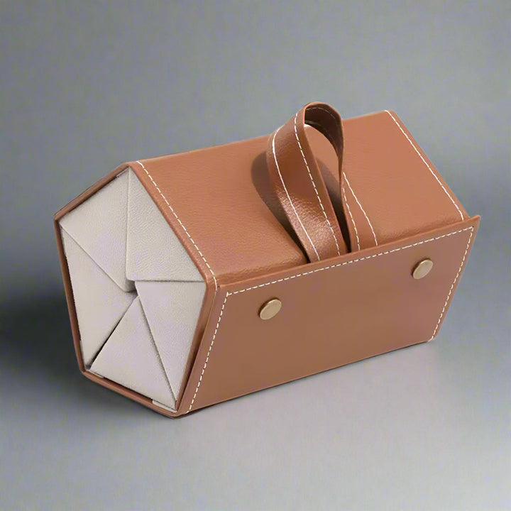 Stylish Leather Eyewear Case for Safe Storage and Protection