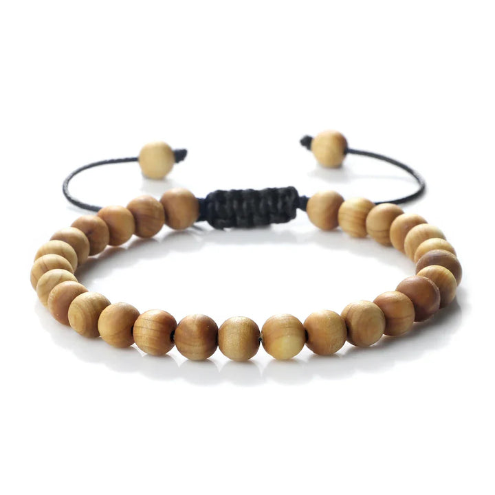 Sandalwood Aromatherapy Bracelet for Relaxation and Balance