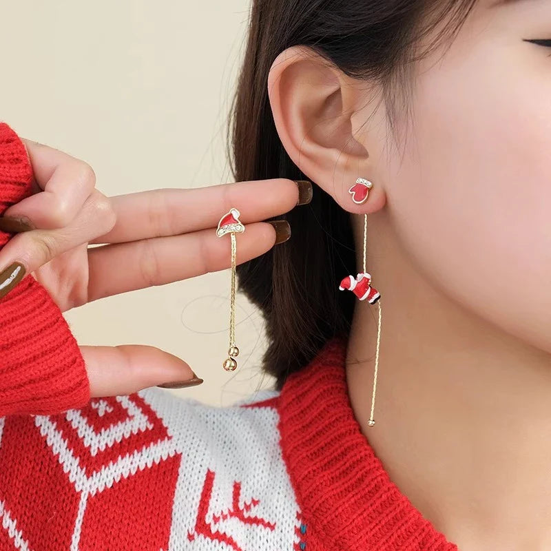 Festive Holiday Earrings for Christmas Celebrations