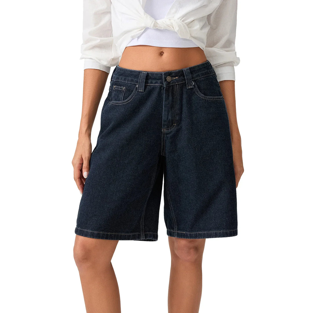 Women's 90's Style Low Rise Denim Shorts