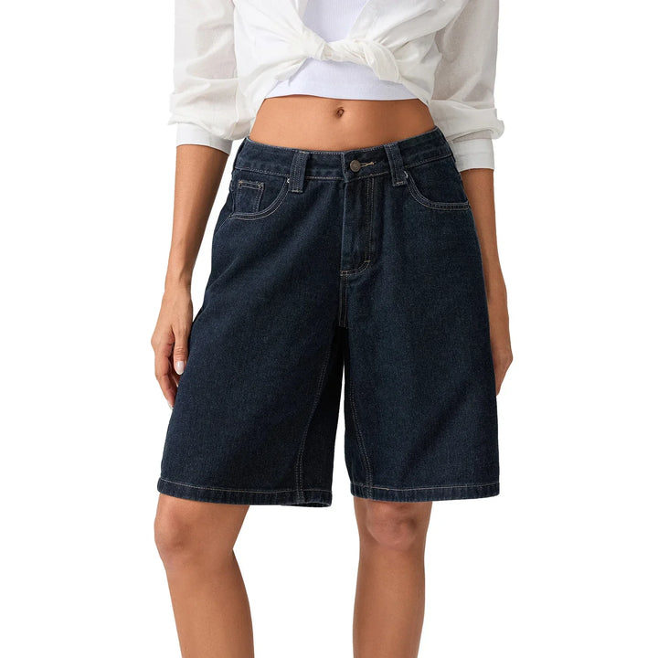 Women's 90's Style Low Rise Denim Shorts