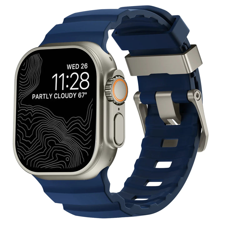 Stylish Black Smartwatch Band for Apple Devices