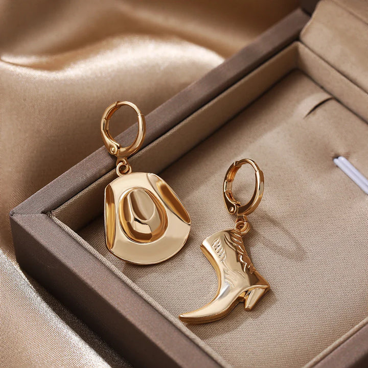 Western Style Cowgirl Earrings for a Rustic Look