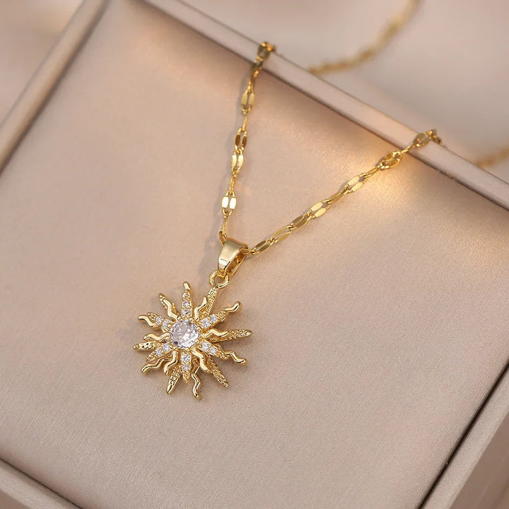 Solar-Inspired Spin Necklace