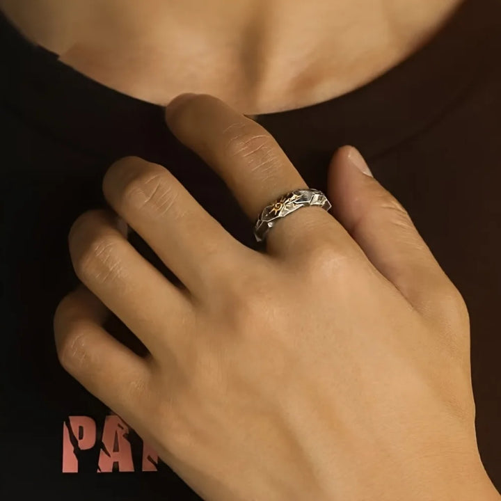 Forged Solar Ring for Unique Style and Durability