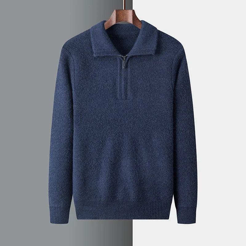 Men's Knit Quarter Zip Sweater