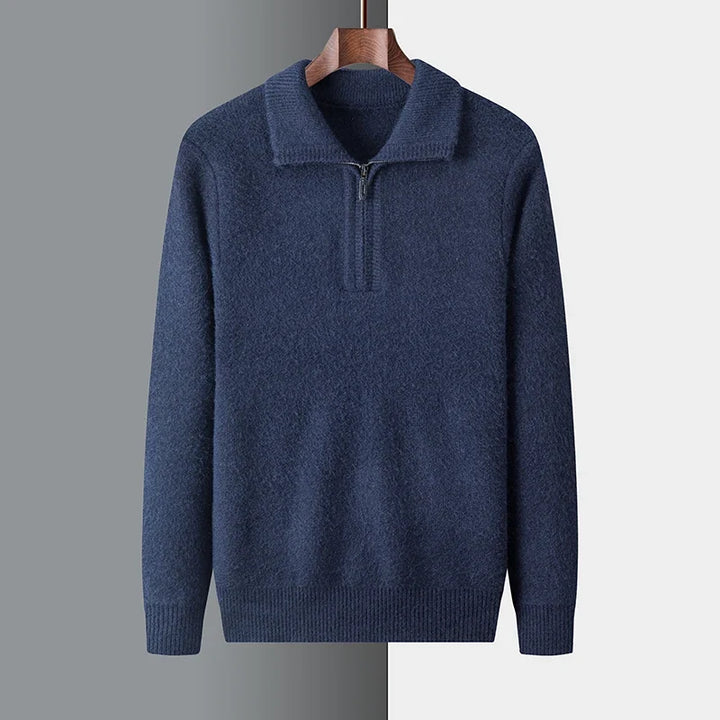 Men's Knit Quarter Zip Sweater