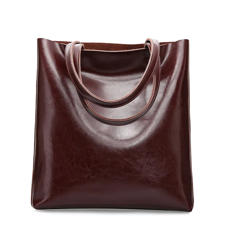 Holly | Women's Leather Structured Tote Bag