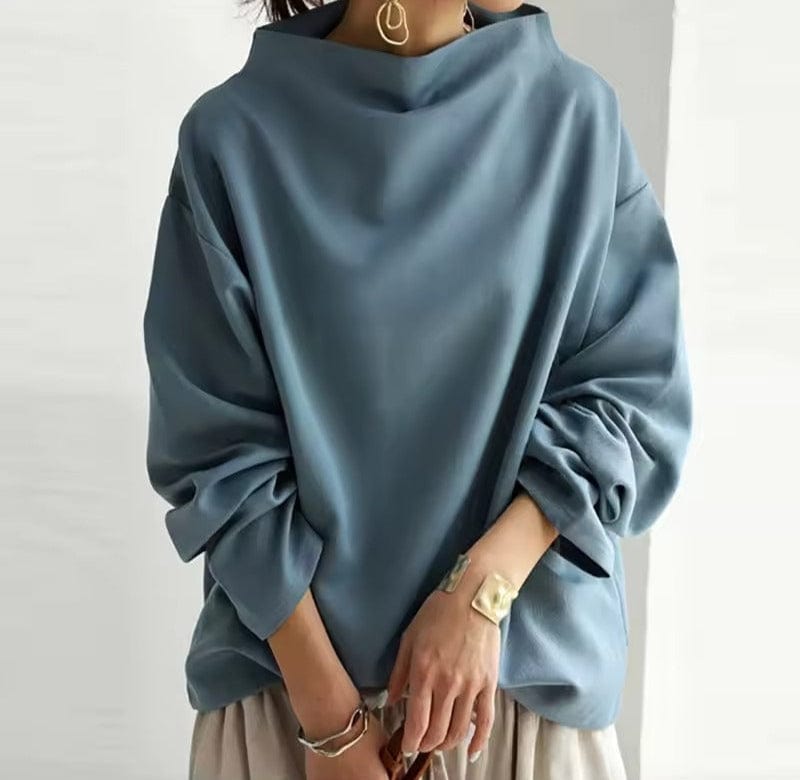 Women's High Neck Soft Knit Top