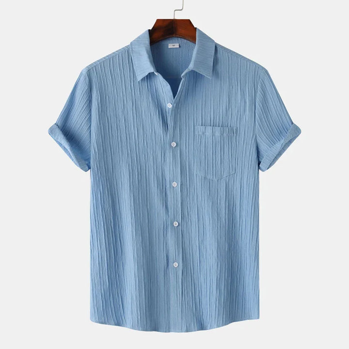 Men's Coastal Linen Button-Up Shirt