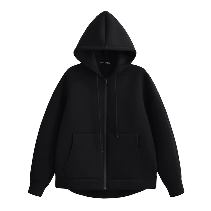 Women's Hooded Zip-Up Casual Sweater
