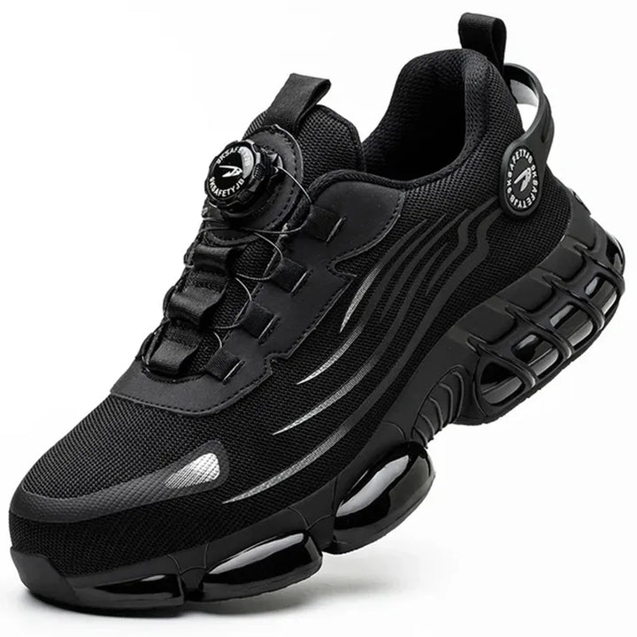 Wibert | Men's Steel Toe Safety Shoes with Button Lacing | Slip-Resistant