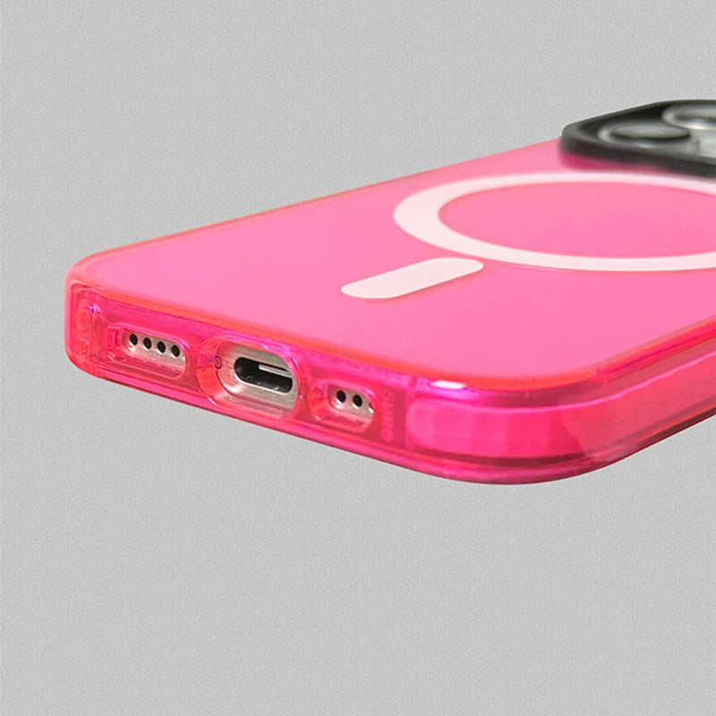Vibrant Neon Edge Phone Case for iPhone