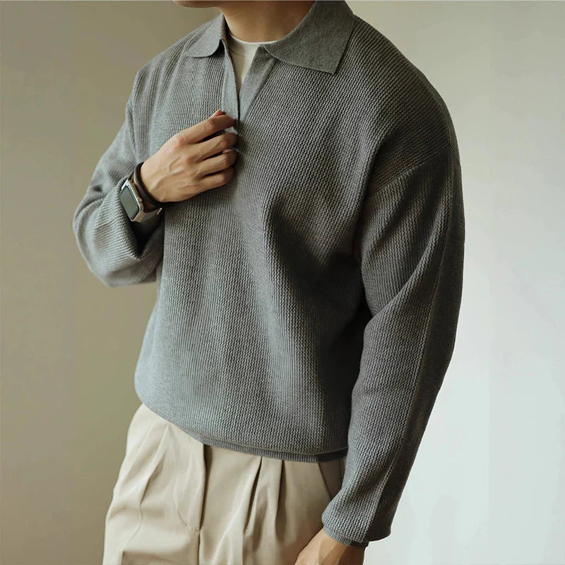Men's Knit Polo Shirt