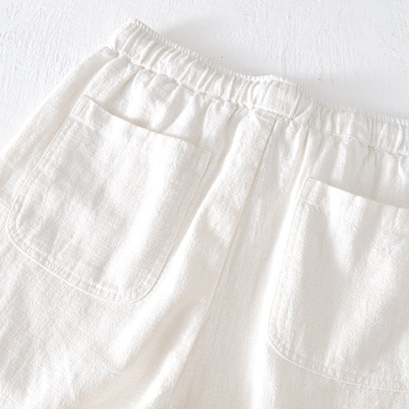 Men's Linen Blend Casual Shorts