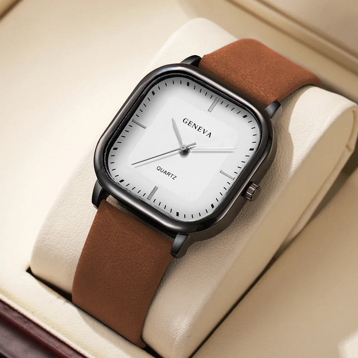 Elegant Square Dial Watch for Timeless Style