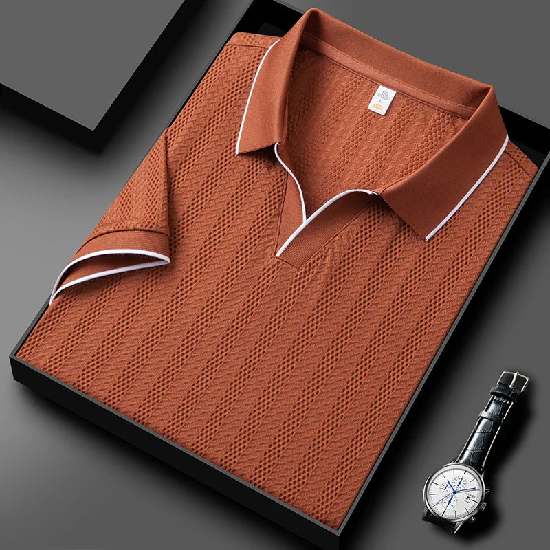 Men's Knitted Polo Shirt