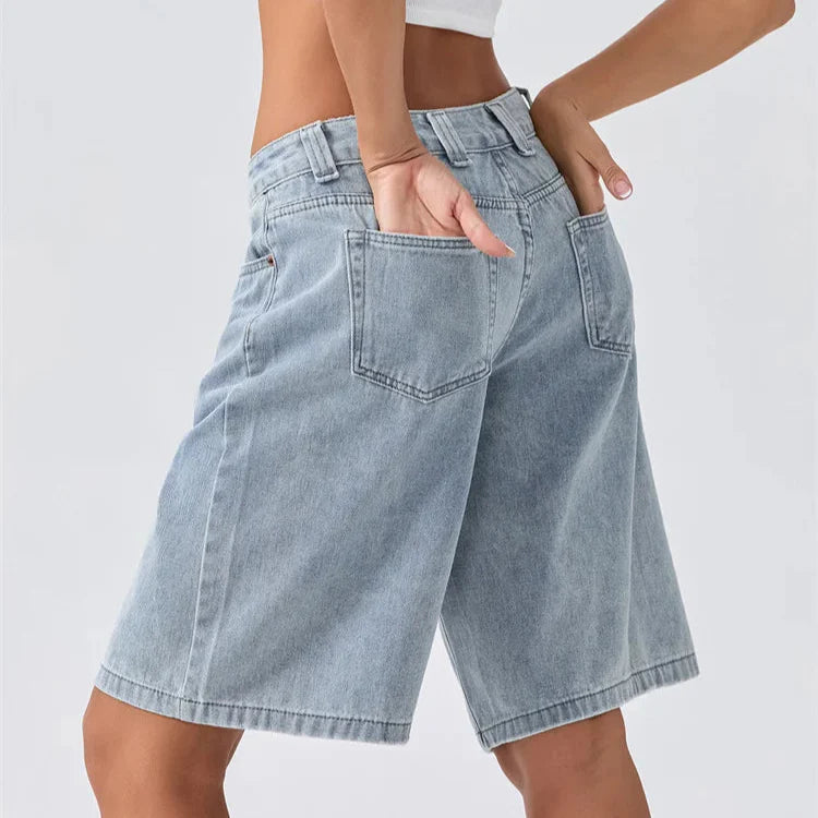 Women's 90's Style Low Rise Denim Shorts