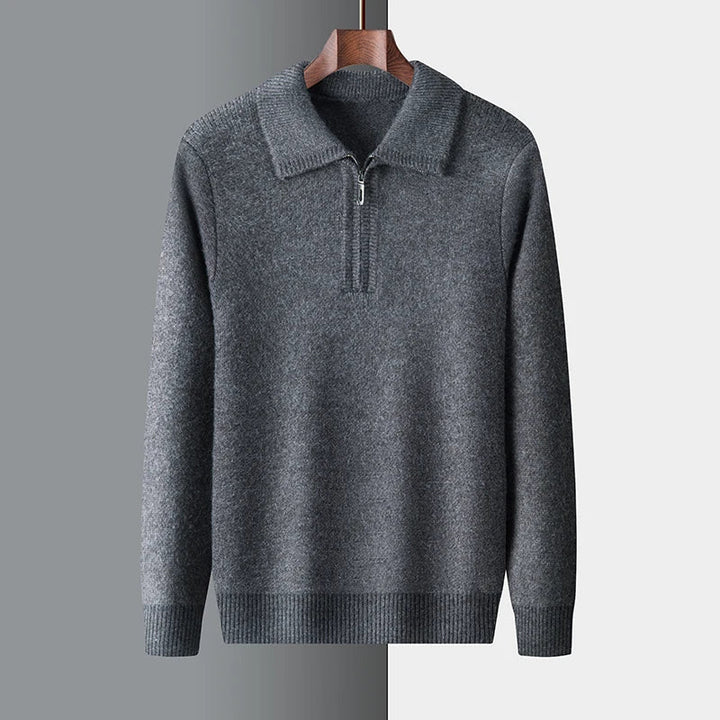 Men's Knit Quarter Zip Sweater