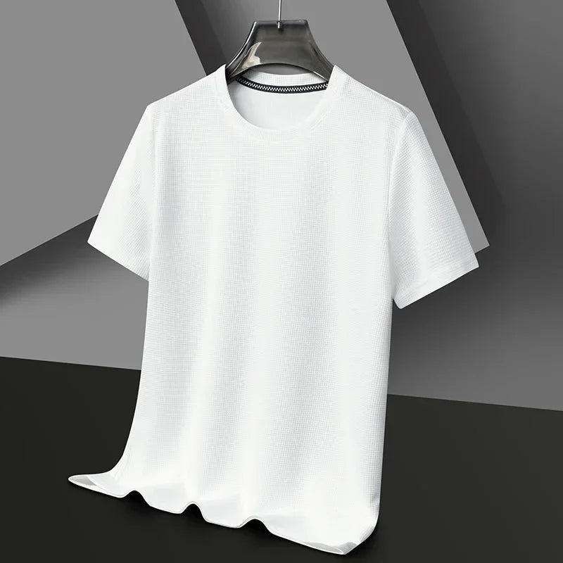 Men's Waffle Knit Casual T-Shirt