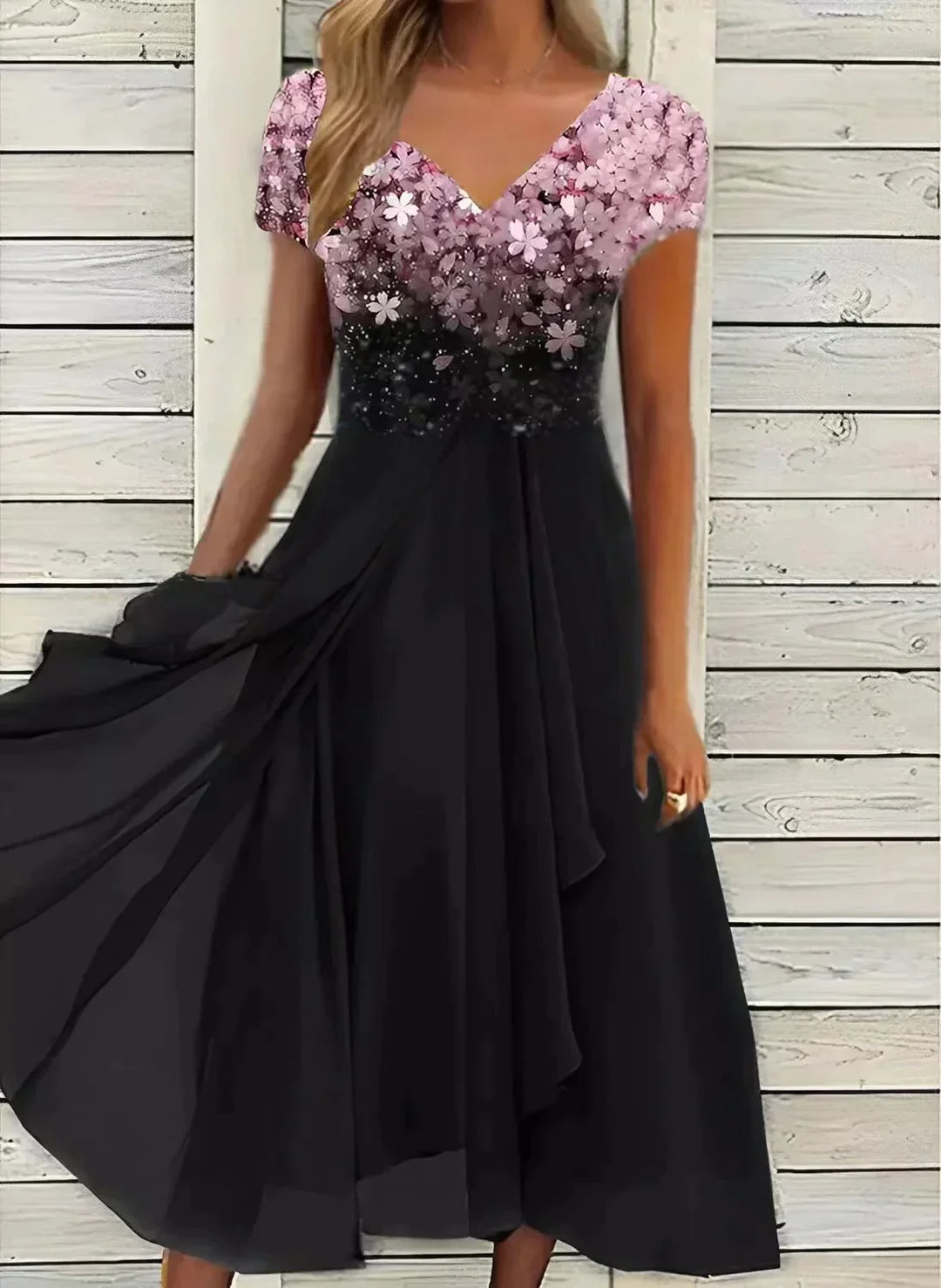 Marigon | Women's Floral Maxi Wedding Evening Dress
