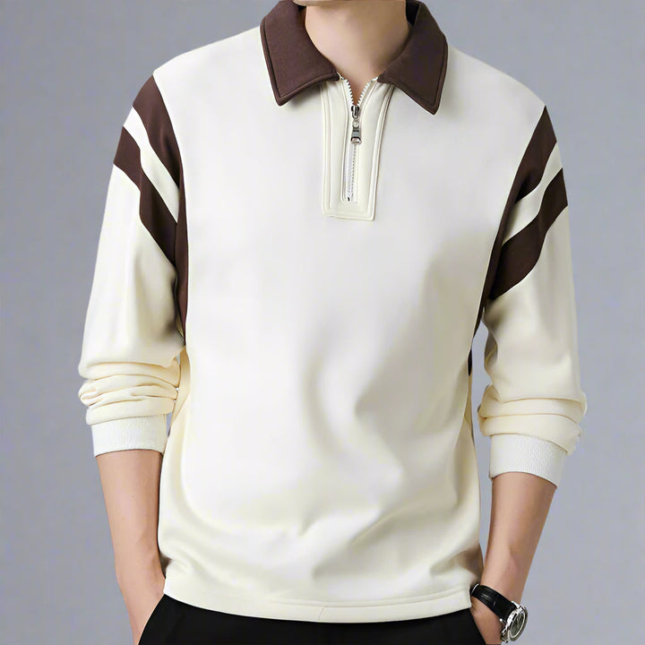 Men's Classic Long-Sleeve Polo Shirt