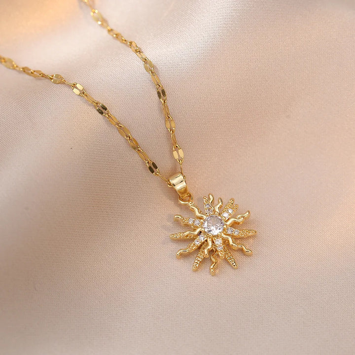 Solar-Inspired Spin Necklace