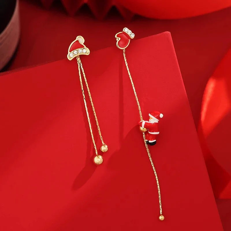 Festive Holiday Earrings for Christmas Celebrations