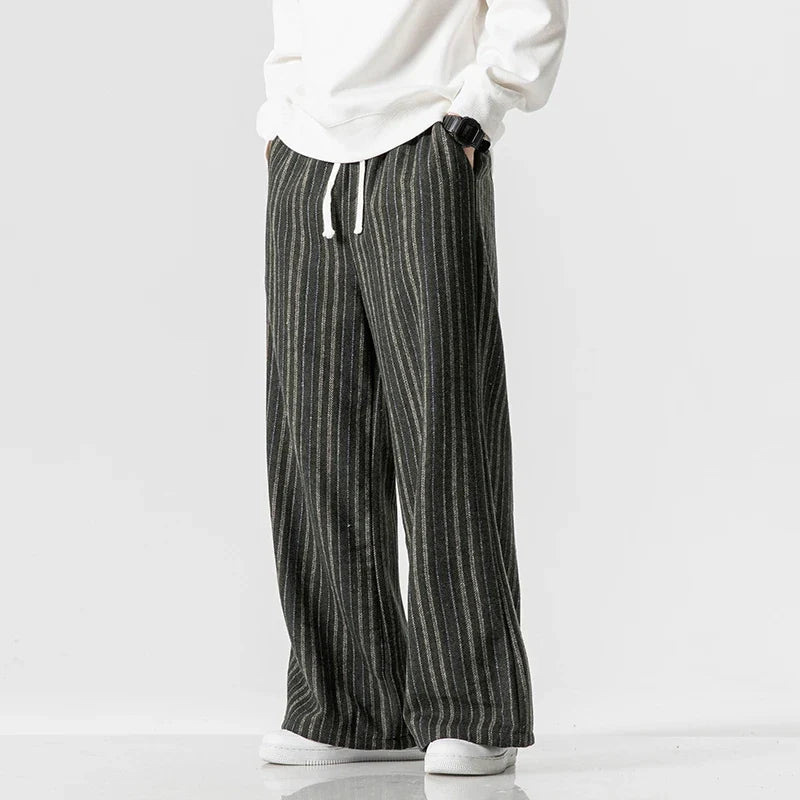 Men's Striped Casual Trousers