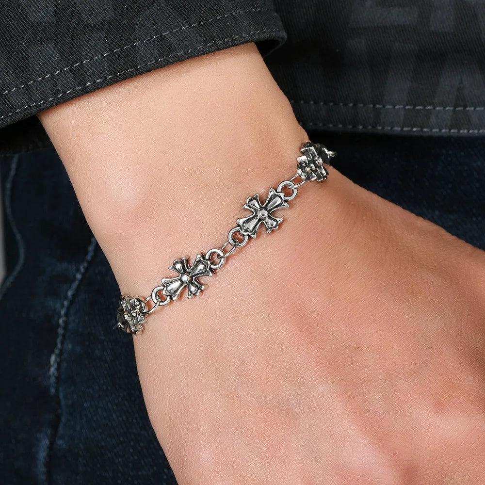 Elegant Cross Bracelet - Stylish Religious Accessory-Omni Prime Goods