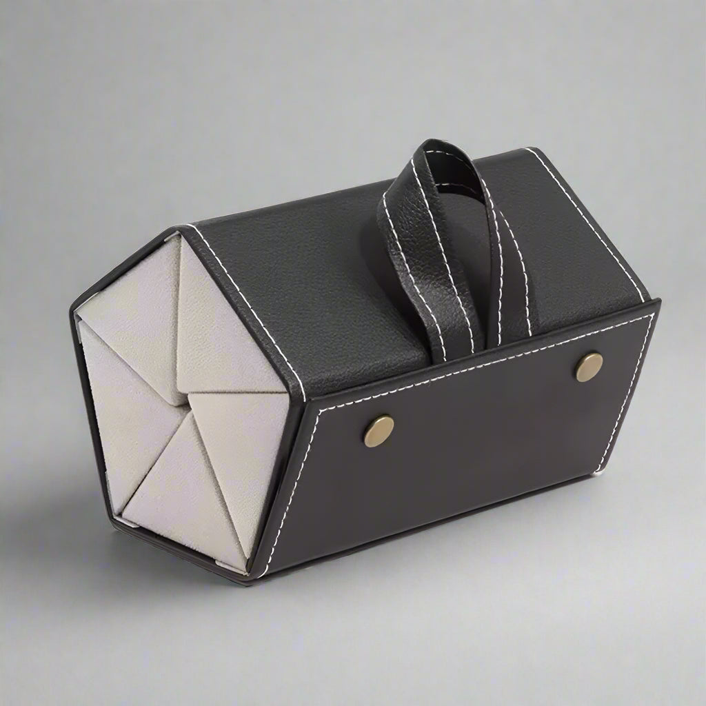 Stylish Leather Eyewear Case for Safe Storage and Protection