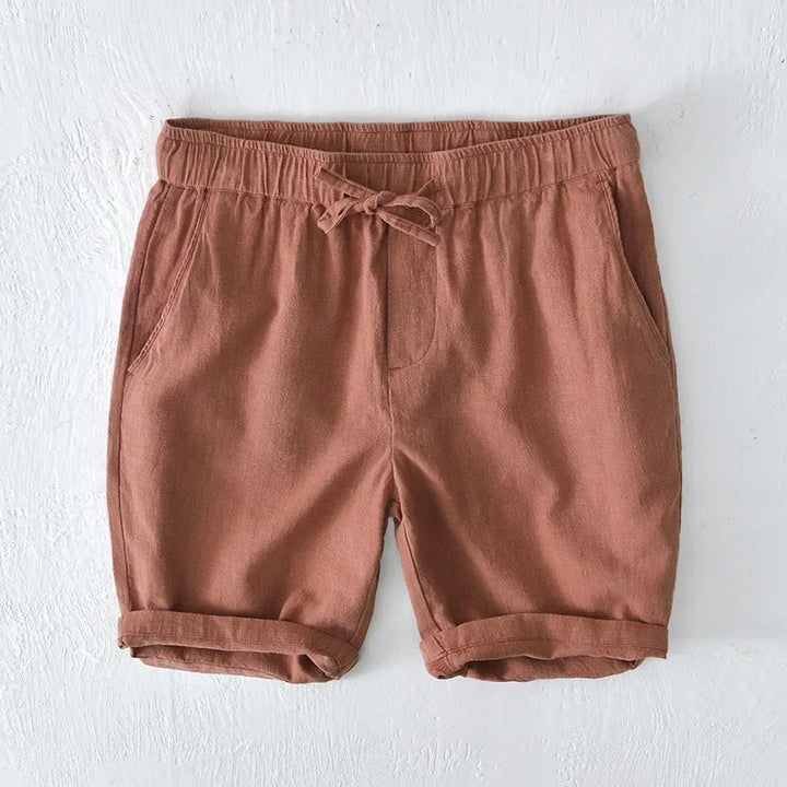 Men's Linen Blend Casual Shorts