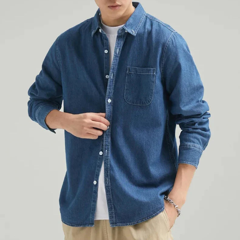 Men's Casual Denim Shirt