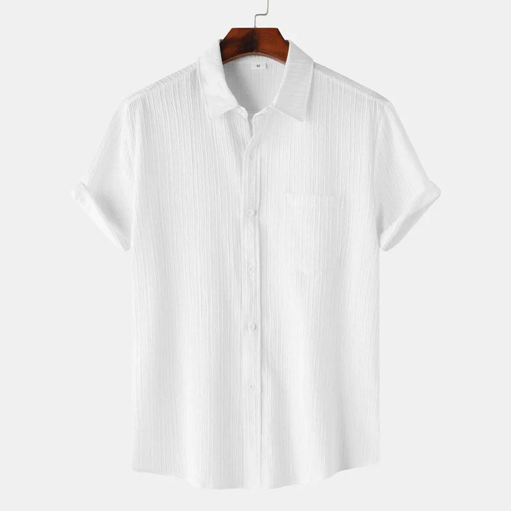 Men's Coastal Linen Button-Up Shirt