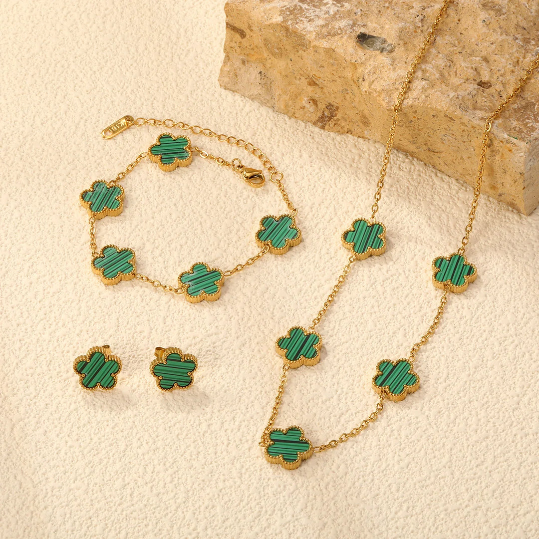 Elegant Floral Jewelry Set