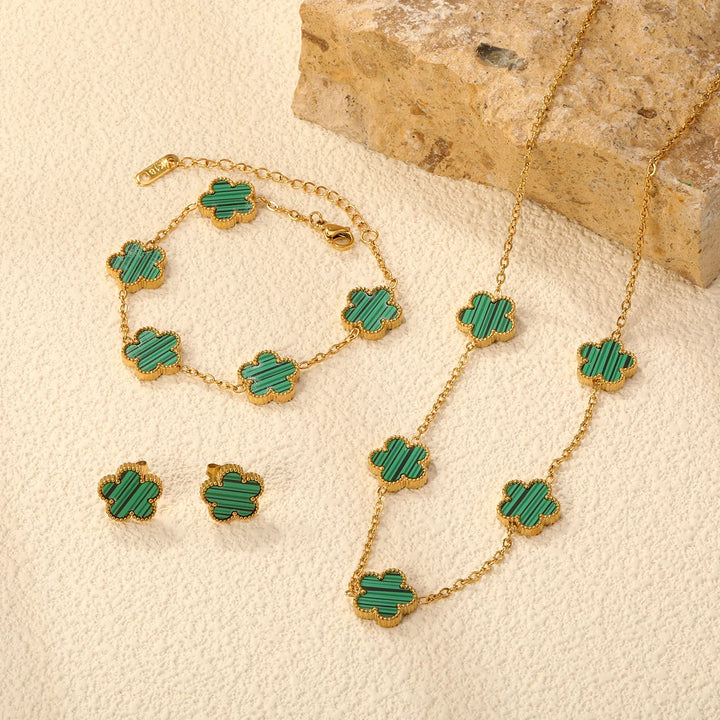 Elegant Floral Jewelry Set