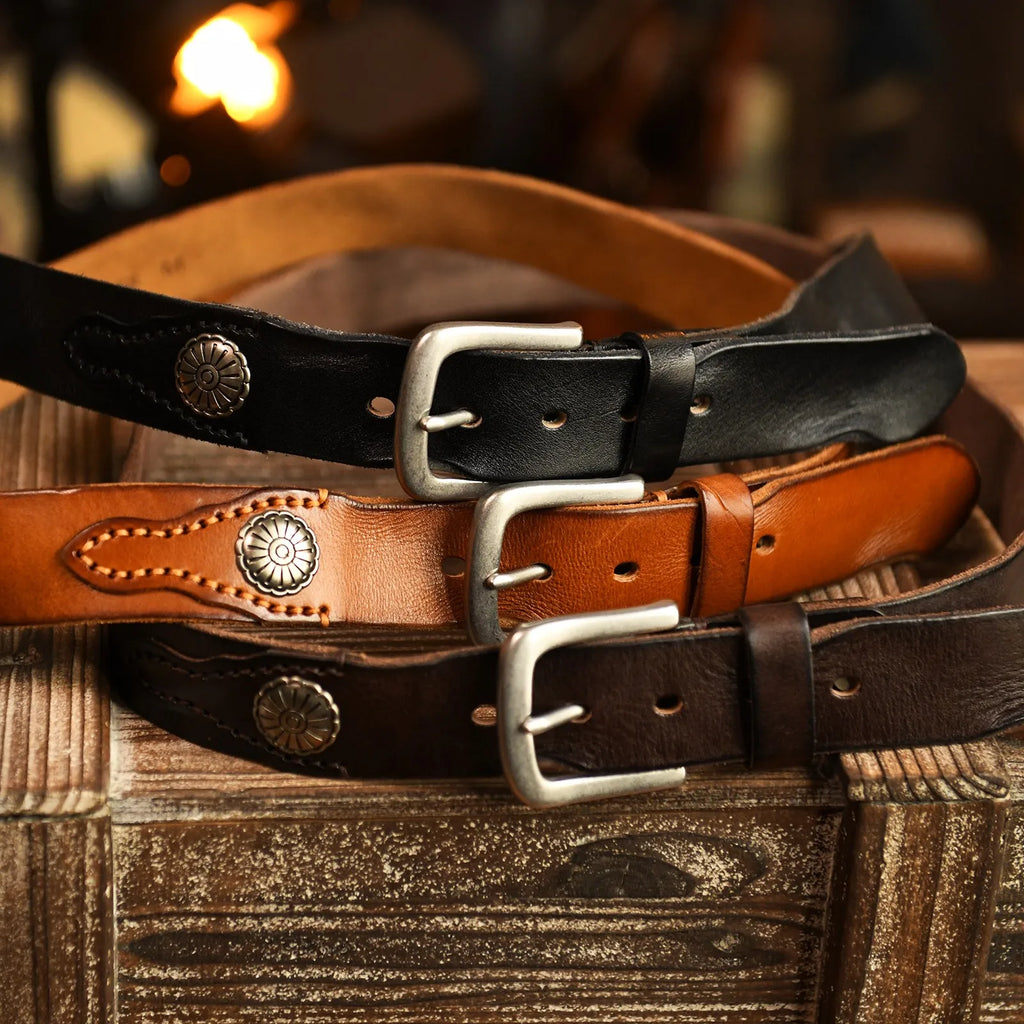 Premium Cowhide Leather Belt-Omni Prime Goods