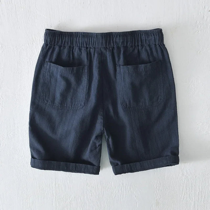 Men's Linen Blend Casual Shorts