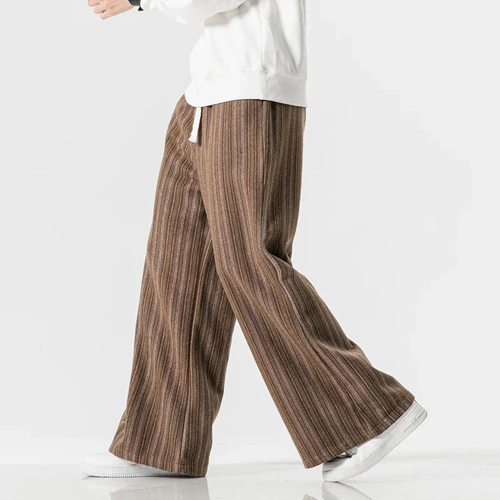 Men's Striped Casual Trousers