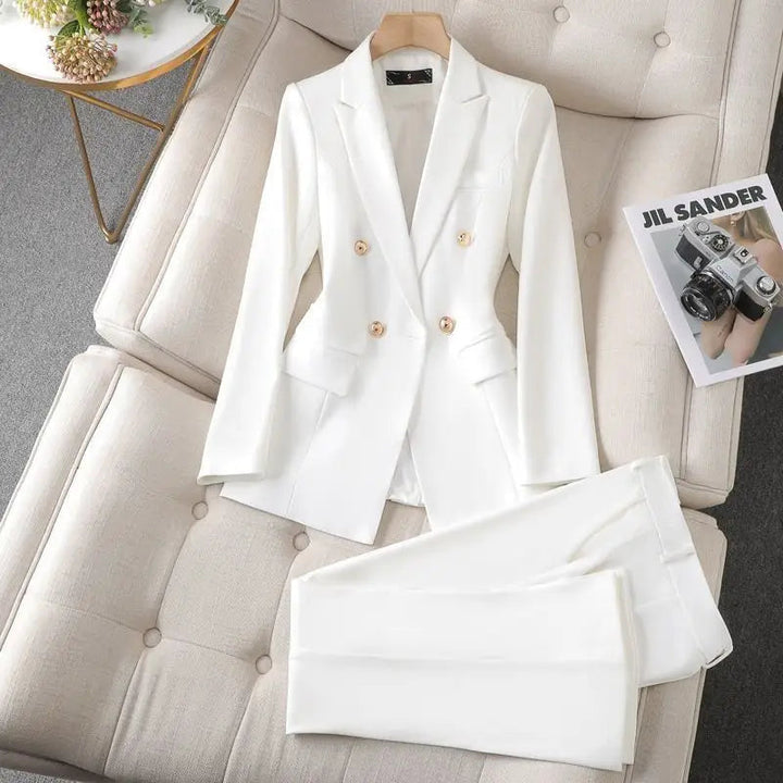 Women's Chic Blazer and Trouser Set
