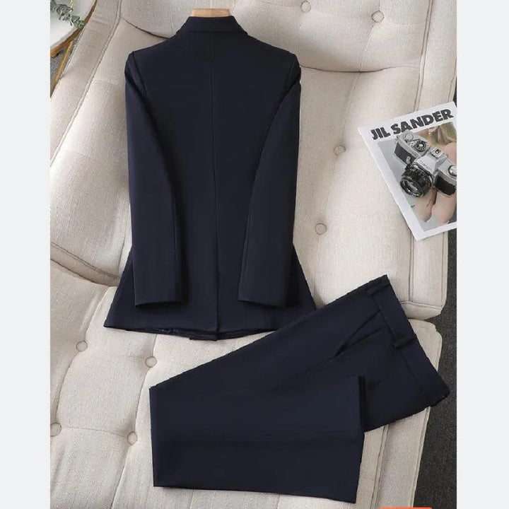 Women's Chic Blazer and Trouser Set