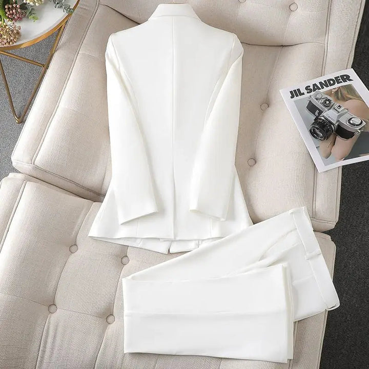 Women's Chic Blazer and Trouser Set