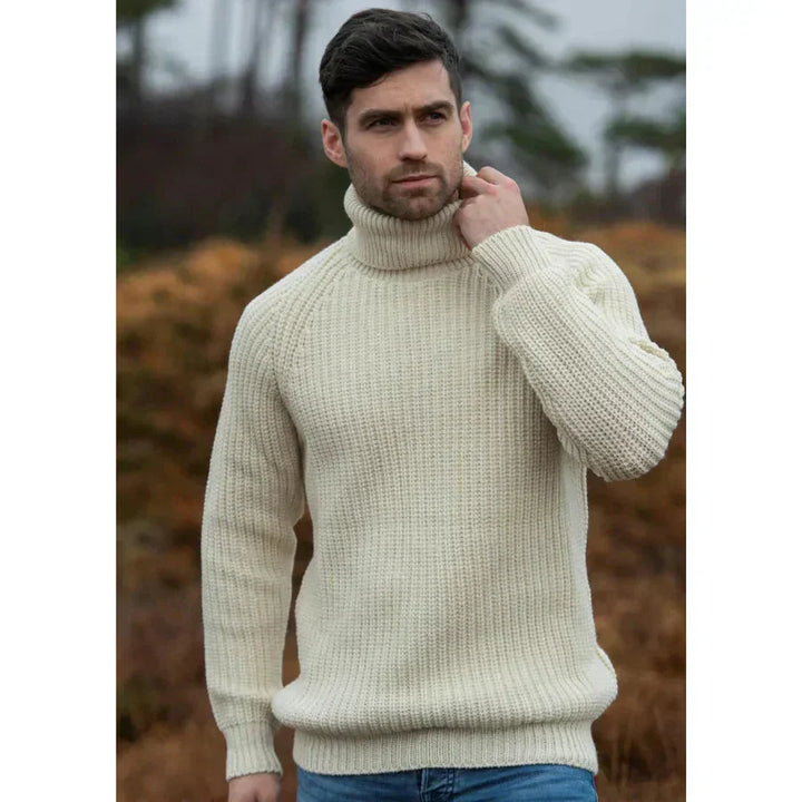 Men's Cozy High Collar Sweater
