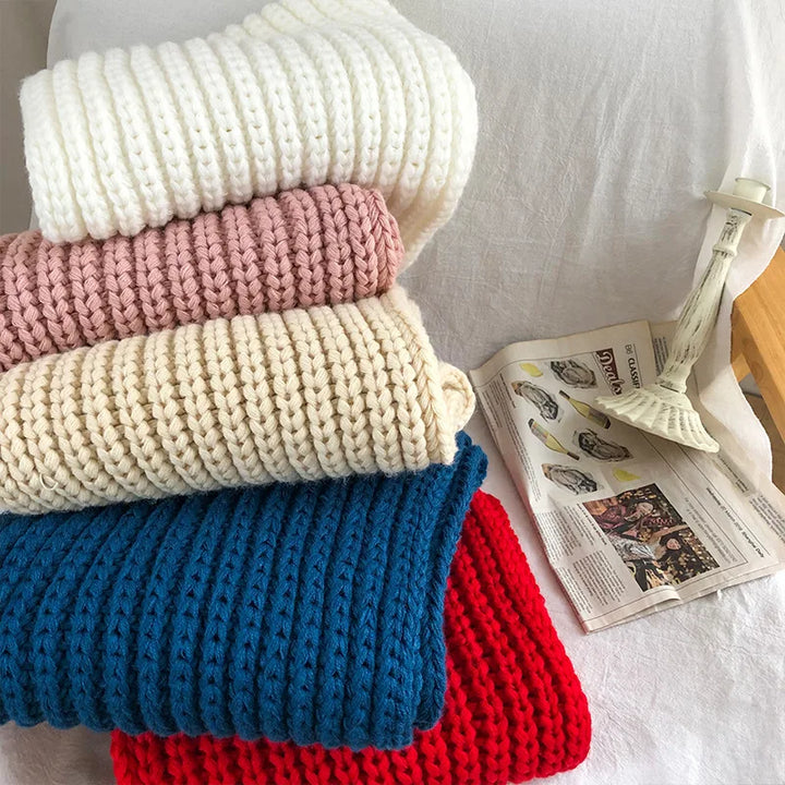 Women's Cozy Long Knitted Scarf