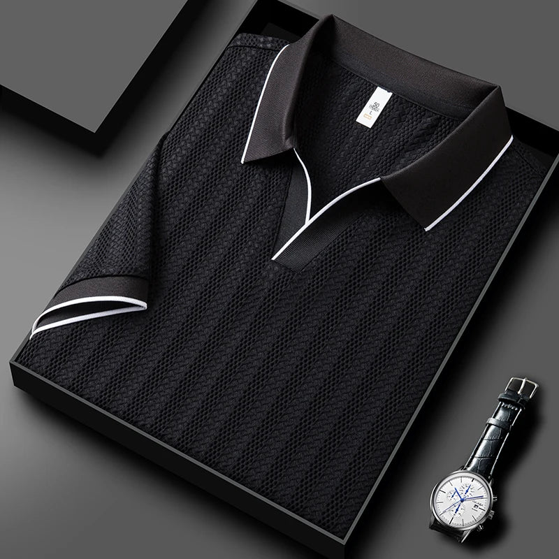 Men's Knitted Polo Shirt