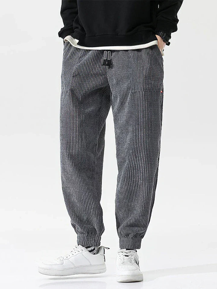 James | Men's Comfortable Loose Cord Jogging Pants