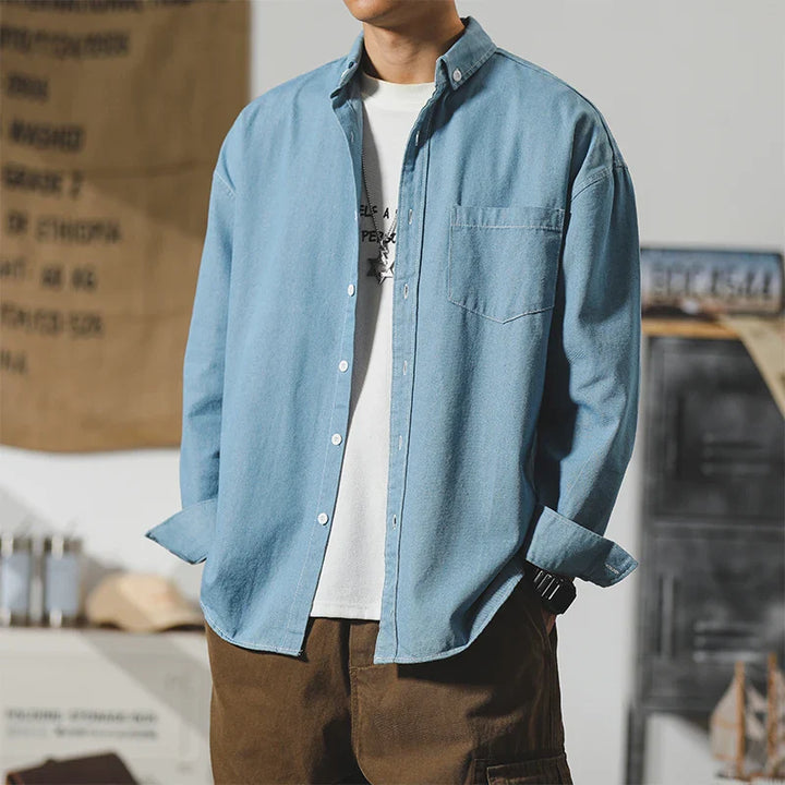 Men's Casual Denim Shirt