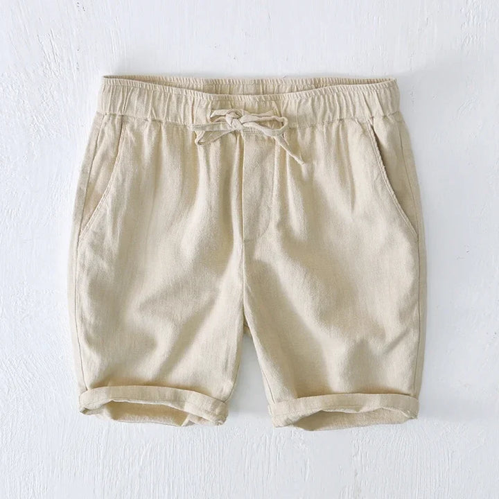 Men's Linen Blend Casual Shorts